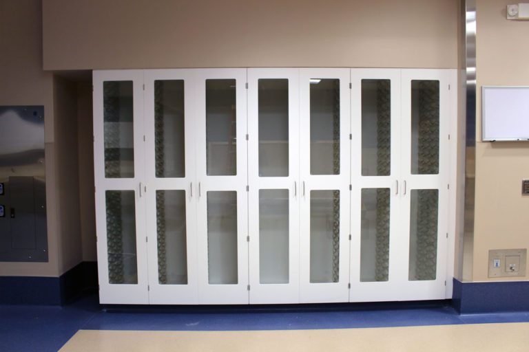 Used medical storage cabinets